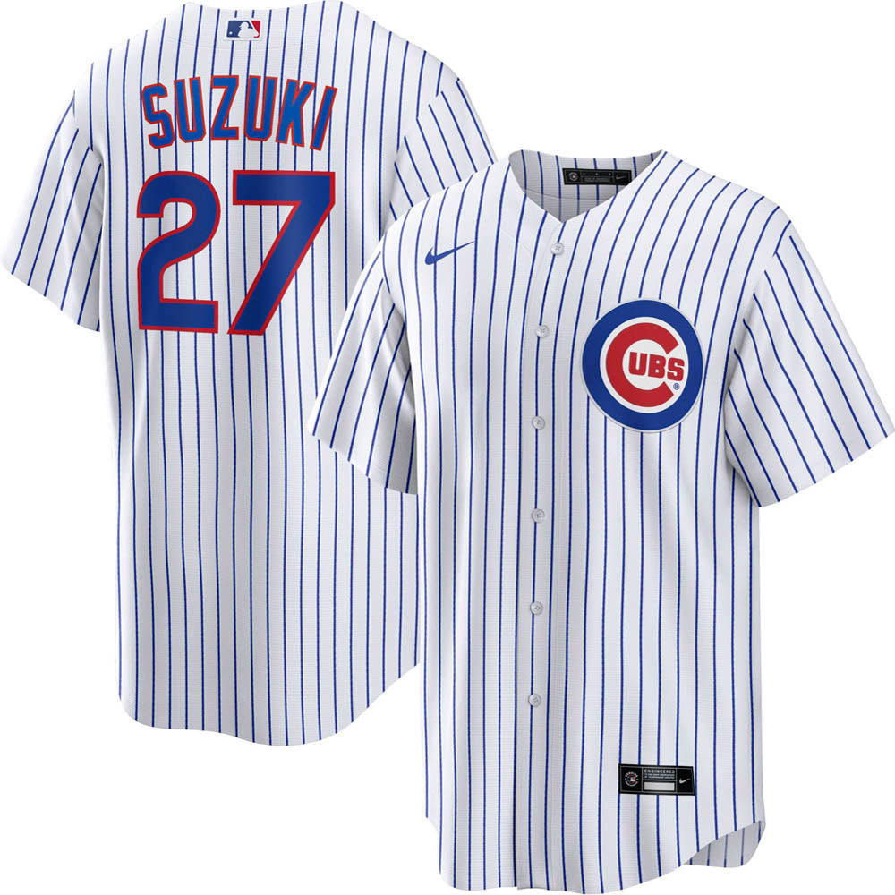 Youth Chicago Cubs Seiya Suzuki Cool Base Replica Home Jersey - White