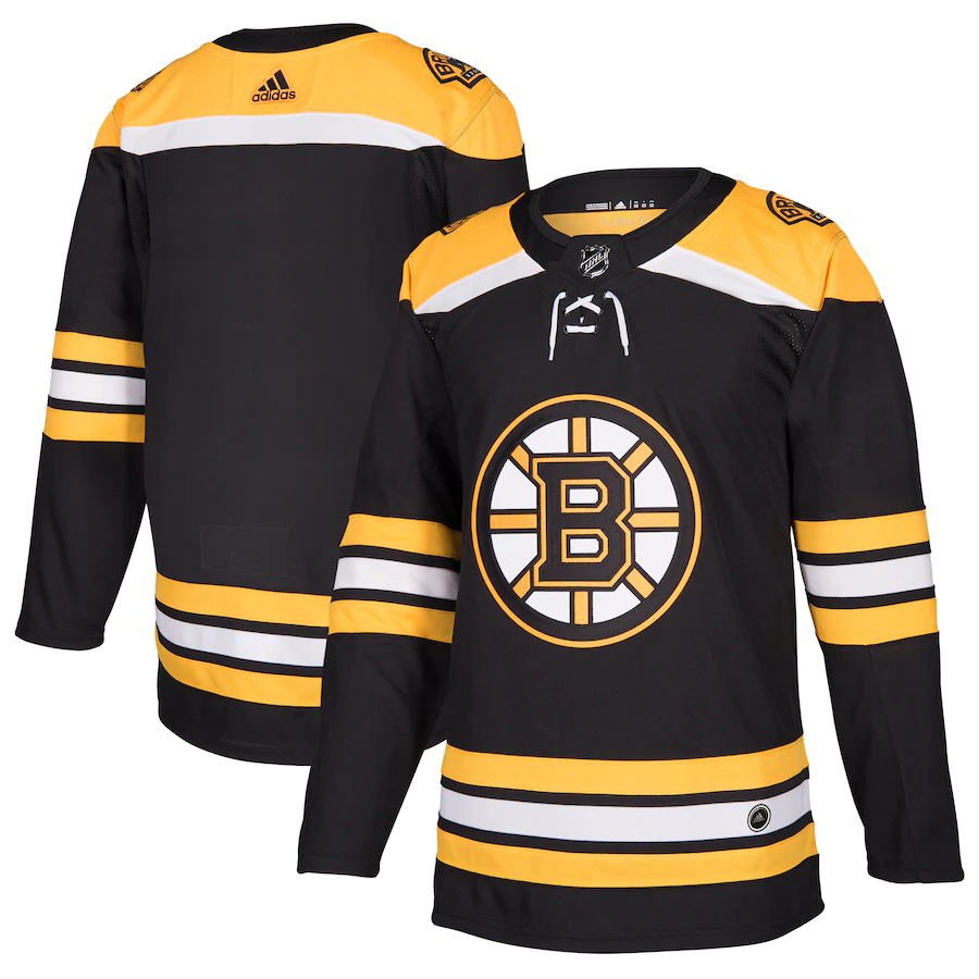 Boston Bruins Black Home Authentic Blank Jersey