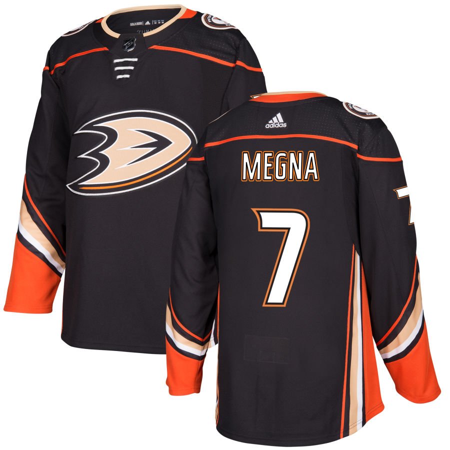 Anaheim Ducks #7 Jayson Megna Black Home Authentic Jersey