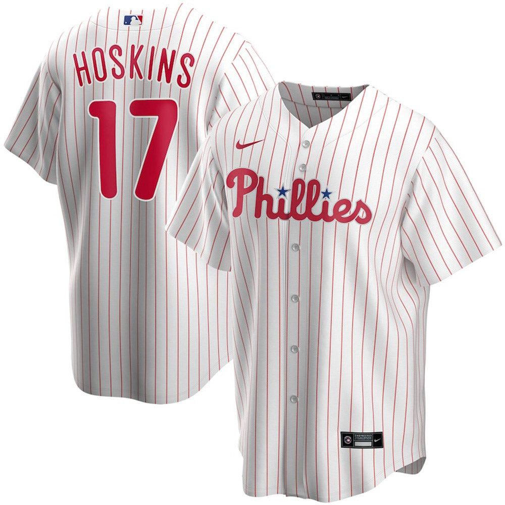 Youth Philadelphia Phillies Rhys Hoskins Home Player Jersey - White